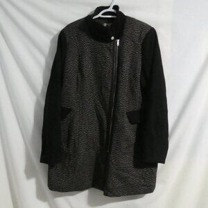 RICKI'S | extra large |Women's Black and White Wool Coat